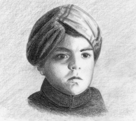 Master Madan (Child) Pencil Sketch